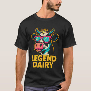 Legend Dairy Funny Farmer Cow Pun Country Graphic T-Shirt