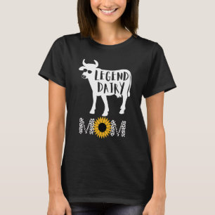 Legend Dairy Mom Of Cows Cow Pattern For Women T-Shirt