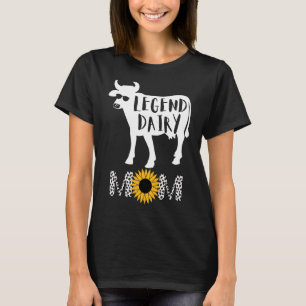 Legend Dairy Mom Of Cows Cow Pattern For Women T-Shirt