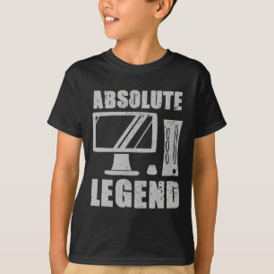 Legend Funny Video Game Player Quote Pc Gaming Rig T-Shirt