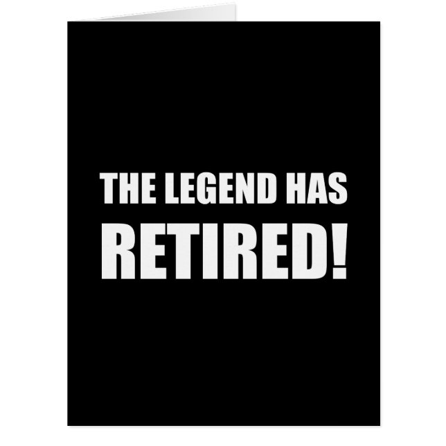 Legend Has Retired (Front)