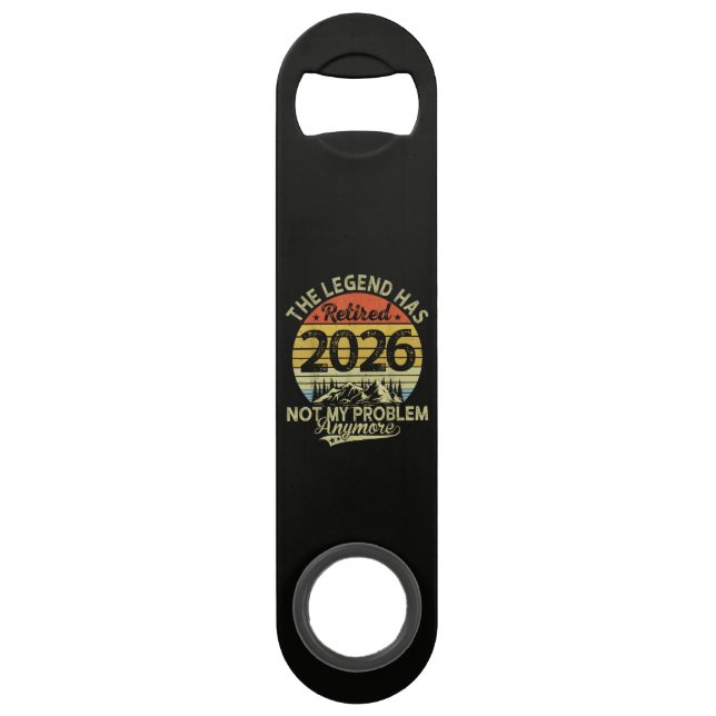 Legend Has Retired 2026 Not My Problem Bar Key (Front)