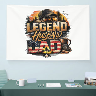 Legend Husband Dad Banner