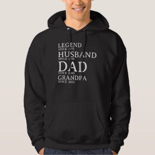 Legend Husband Dad Grandpa Customized Since Year Hoodie