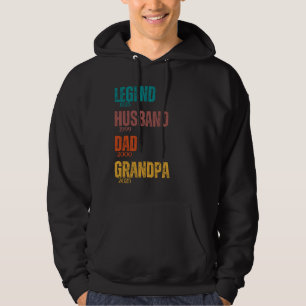 Legend Husband Dad Grandpa Customized Years Retro Hoodie