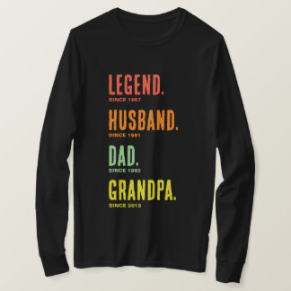Legend Husband Dad Grandpa Since Long Sleeve T-Shirt