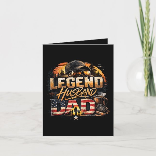 Legend Husband Dad Holiday Card (Front)