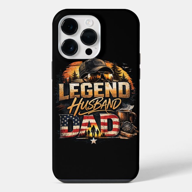 Legend Husband Dad iPhone Case (Back)