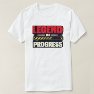 Legend in Progress Grunge Motivational Art T-Shirt