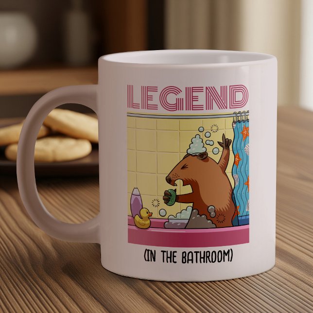 Legend (In The Bathroom) Singing Groundhog Large Coffee Mug (Creator Uploaded)