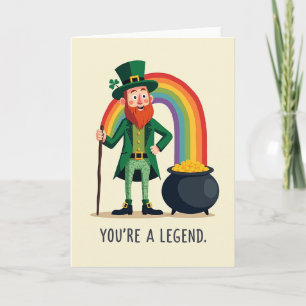 Legend Leprechaun Celebration Card