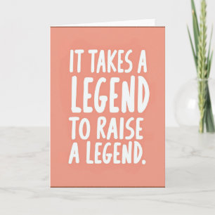 Legend Mom Peach Art Card
