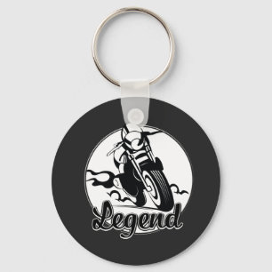 Legend Motorcycle T-Shirt Keychain
