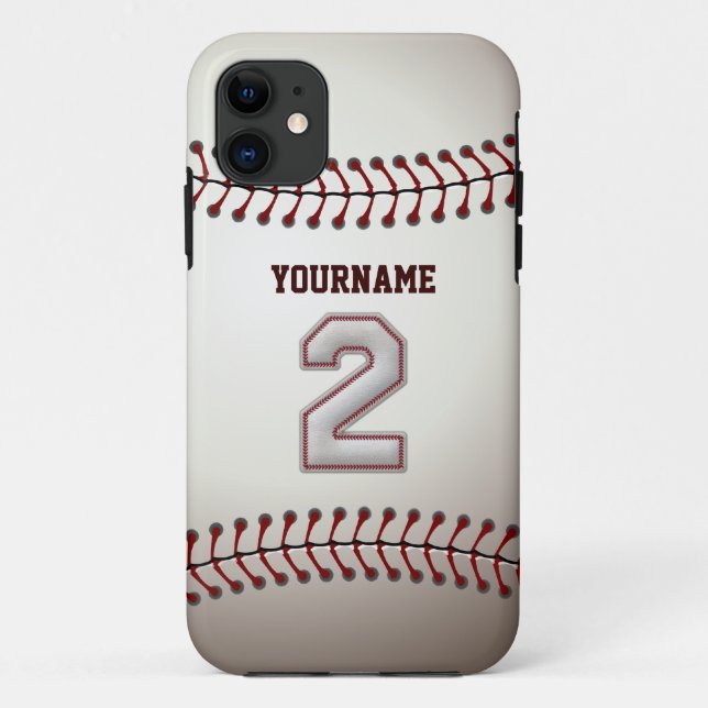 Legend Number 2 Shortstop - Custom Name Baseball Case-Mate iPhone Case (Back)