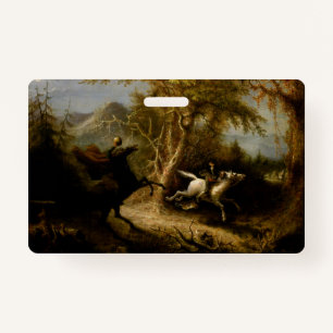 Legend of Headless Horseman Halloween Ghost Badge