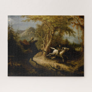 Legend of Headless Horseman Halloween Ghost Jigsaw Puzzle