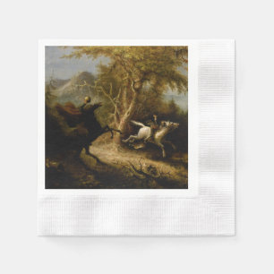 Legend of Headless Horseman Halloween Ghost Napkin