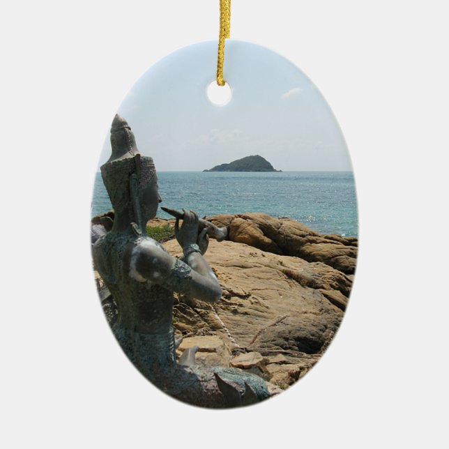 Legend of Sudsakorn ... Sattahip, Thailand Ceramic Ornament (Front)