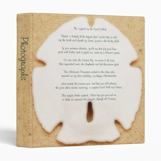 Legend of the Sand Dollar 1" Photo Album Binder (Front/Spine)