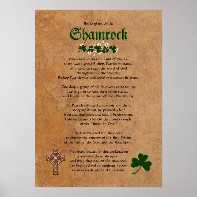Legend of the Shamrock Frameable Poster (Front)