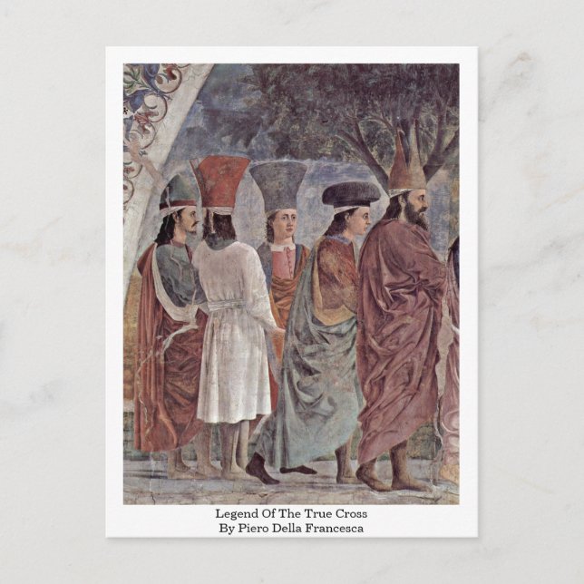 Legend Of The True Cross By Piero Della Francesca Postcard (Front)