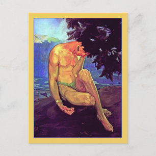 Legend of Volcanoes by Saturnino Herran Postcard