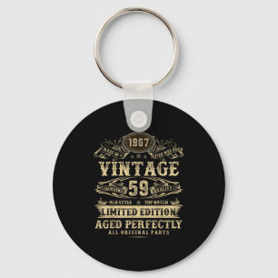 Legend Since 1967 Vintage 59th Birthday For Him Keychain