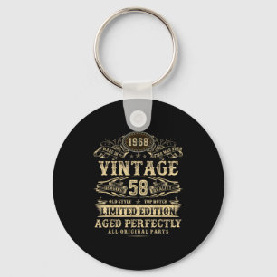Legend Since 1968 Vintage 58th Birthday For Him Keychain