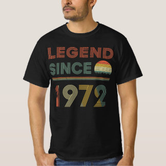 Legend Since 1972 Vintage Retro , 1972 Bday Gift T-Shirt