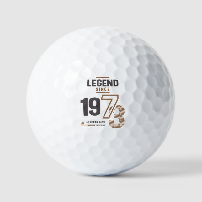 Legend Since 1973 50 birthday Golf Balls (Front)