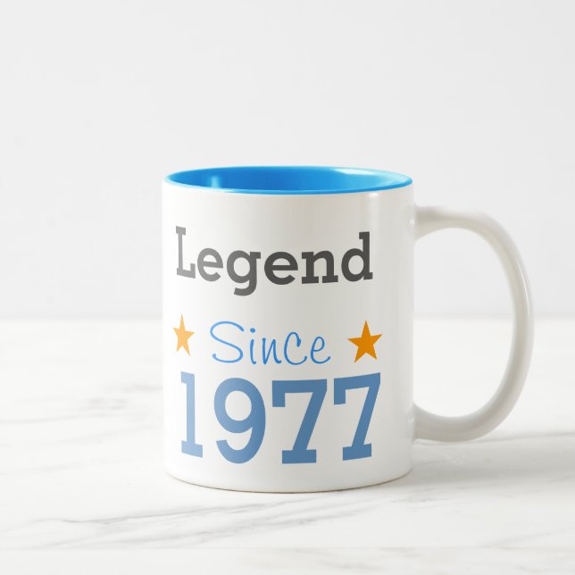 Legend Since 1977 Two-Tone Coffee Mug (Right)