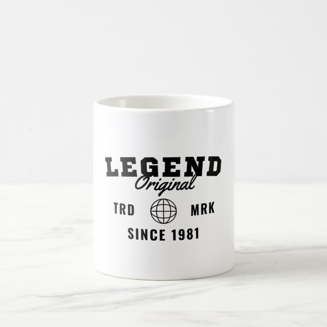 Legend Since 1981 Coffee Mug (Center)