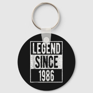 Legend Since 1986 Shirt 36 Year Old Gifts 36th Keychain