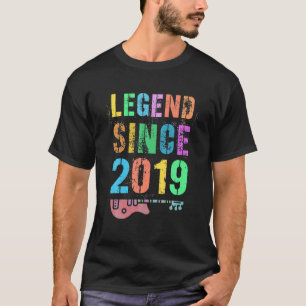 LEGEND Since 2019 Awesome Rockstar 3Rd Birthday Bo T-Shirt