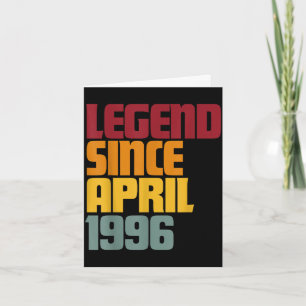 Legend since april 1996 30th birthday - vintage card