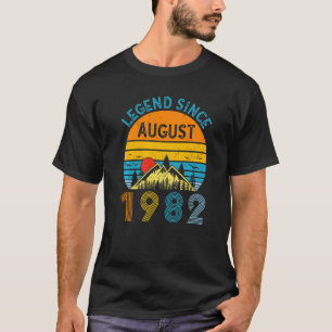 Legend Since August 1982 40th Birthday Vintage 40  T-Shirt