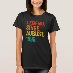 Legend Since August 1996 Retro 26 Years Old 26th B T-Shirt