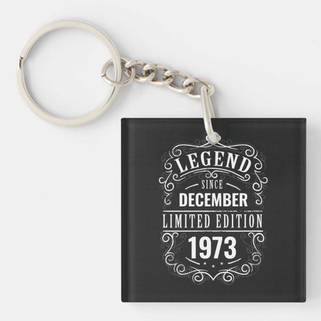 Legend Since Customized Keychain (Front)