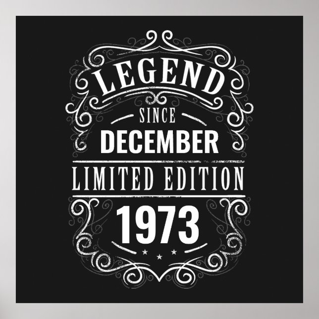 Legend Since Customized Poster (Front)