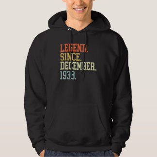 Legend Since December 1938 For Men Women December  Hoodie