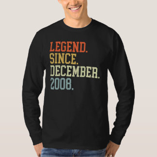 Legend Since December 2008 For Men Women December T-Shirt