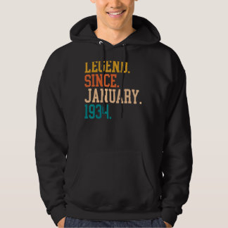 Legend Since January 1934 For Men Women January 19 Hoodie