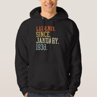 Legend Since January 1938 For Men Women January 19 Hoodie