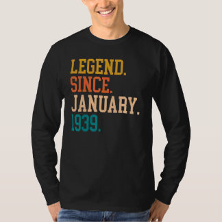Legend Since January 1939 For Men Women January 19 T-Shirt