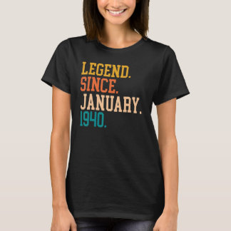 Legend Since January 1940 For Men Women January 19 T-Shirt