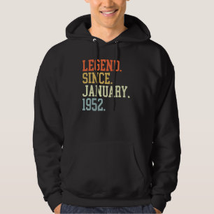 Legend Since January 1952 For Men Women January 19 Hoodie