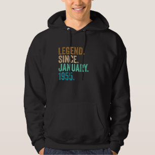 Legend Since January 1955 68 Years Old 68th Birth Hoodie