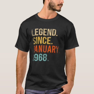 Legend Since January 1968 54Th Birthday 54 Year Ol T-Shirt