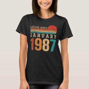 Legend Since January 1987 36 Years Old 36th Birthd T-Shirt