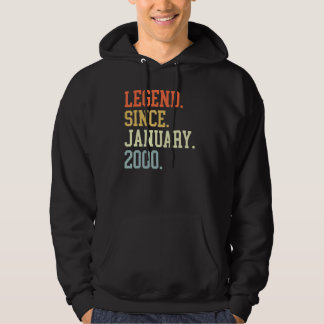 Legend Since January 2000 For Men Women January 20 Hoodie